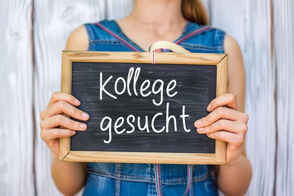 330302 Altenpflege kollege gesucht person mit schultafel cc by 20 - Auf dem Vormarsch - Kranken- und Altenpflege, Leiharbeit, Personalnotstand, Pflegekräfte - Wirtschaft & Soziales