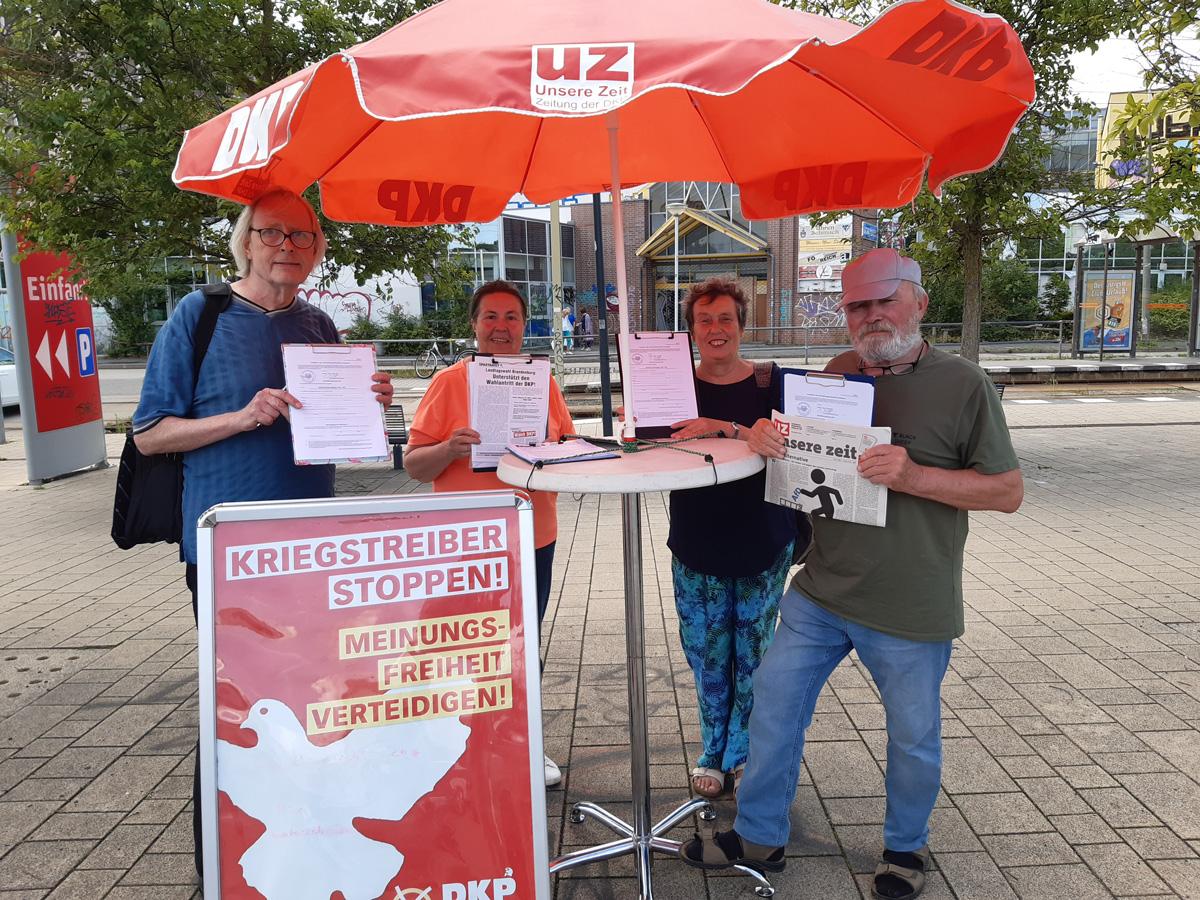 3715 Lauchhammer 2 - Wahlkampf mit Köbele und „Schottenschulle“ - UZ vom 13. September 2024 - UZ vom 13. September 2024