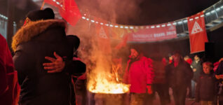 Solidarität mit Kollegen bei VW und Thyssenkrupp! Nein zu neuen US-Raketen!