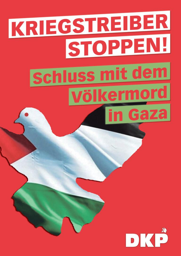 Plakat EU Wahl A1 GAZA2 - Keine Rücksicht auf Verluste - Bodenoffensive - Bodenoffensive