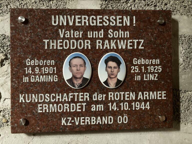 Rakwetz Gedenktafel Krematorium - Mutige Antifaschisten gewürdigt - KZ-Verband/VdA Oberösterreich - KZ-Verband/VdA Oberösterreich