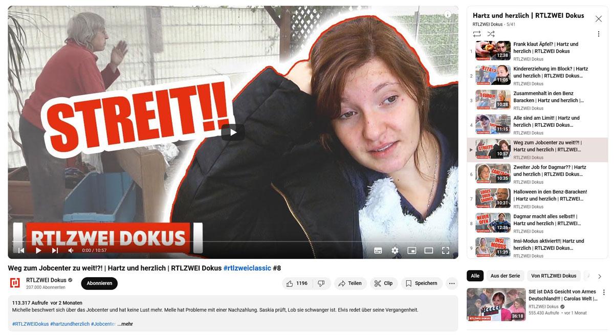 4512 Weg zum Jobcenter zu weit Hartz und herzlich RTLZWEI Dokus rtlzweiclassic 8 YouTube - Umgekehrter Leistungsmissbrauch - Imperialismus, Sozialabbau, Sozialstaat - Hintergrund