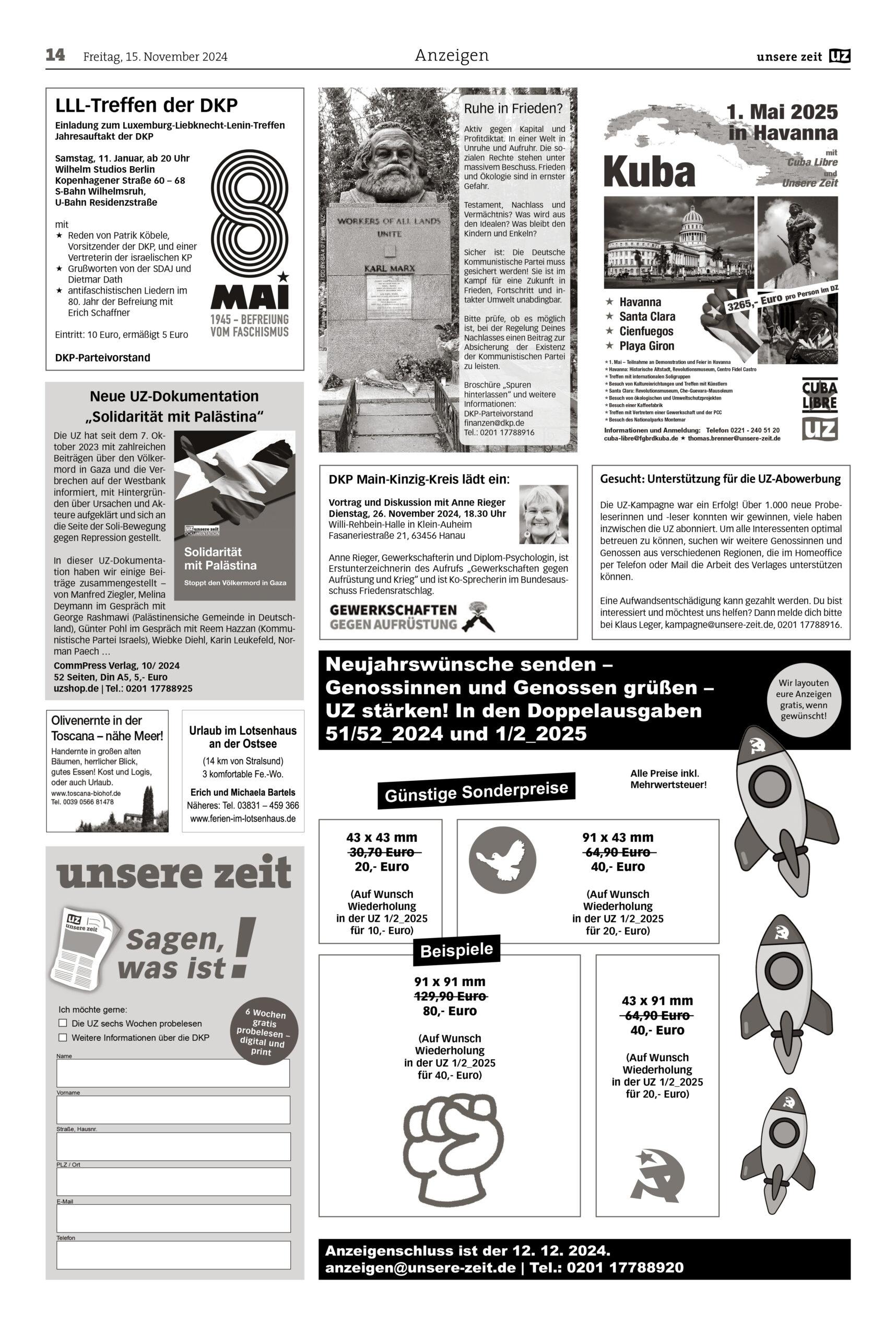UZ 2024 46 Seite 14 scaled - Anzeigen 2024-46 - UZ vom 15. November 2024 - UZ vom 15. November 2024