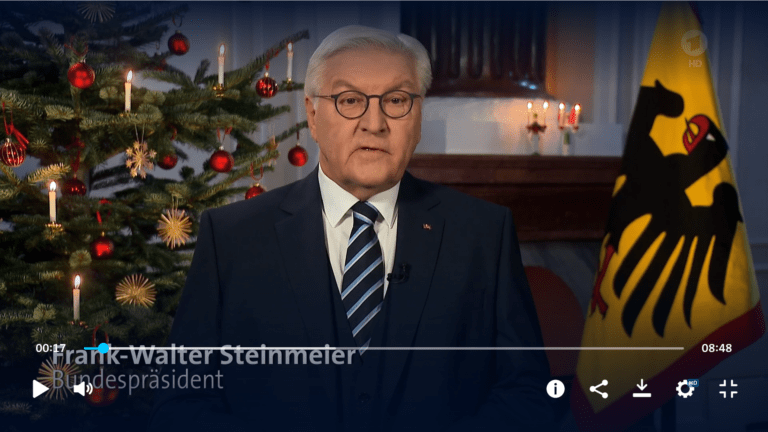 Screenshot 2024 12 26 at 14 54 41 Steinmeiers Weihnachtsansprache Lassen wir uns nicht auseinandertreiben tagesschau.de - Frieden kam nicht vor - Weihnachtsansprache des Bundespräsidenten - Weihnachtsansprache des Bundespräsidenten