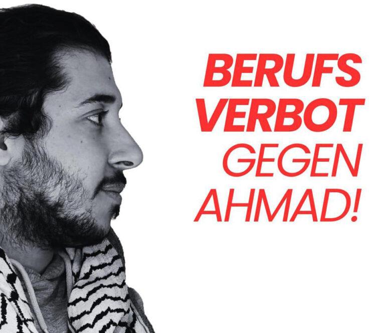 090503 Berufsverbot Ahmad - Kippt das Berufsverbot? - Ahmad Othman, Berufsverbot, Palästina Solidarität Duisburg, repressiver Staat - Politik