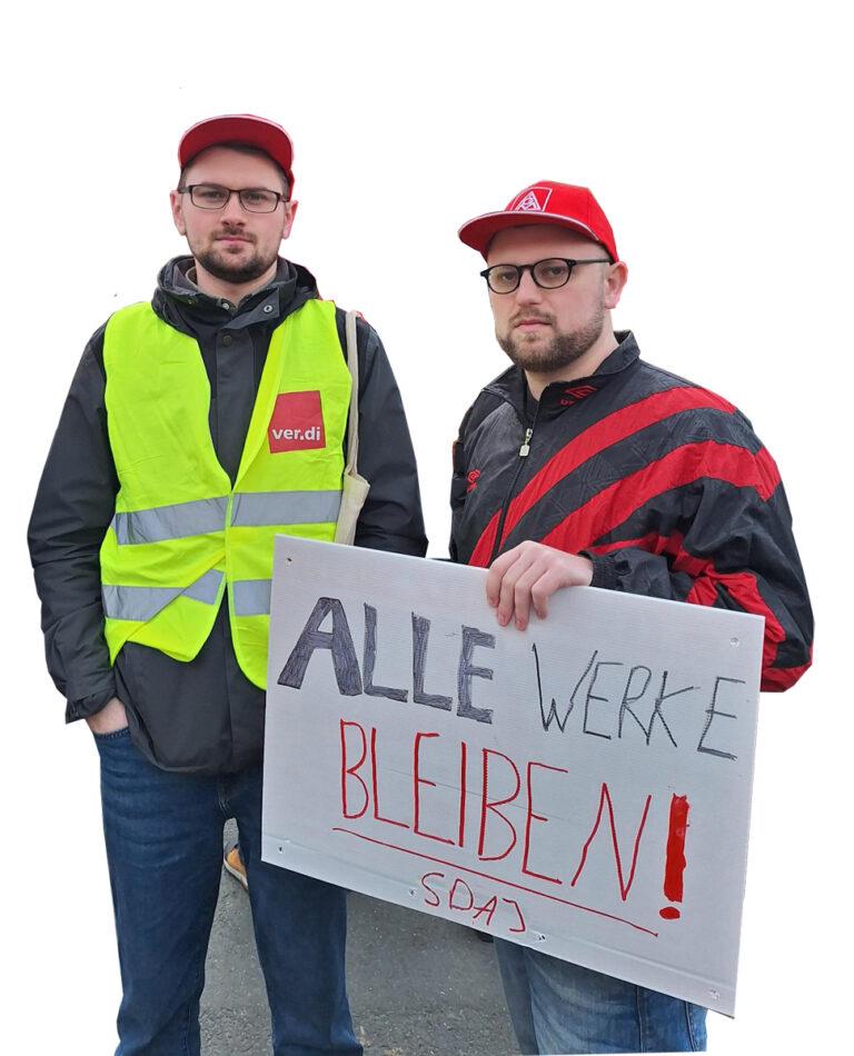 091501 IG Metall - Vom Öffentlichen Dienst bis zu den Metallern - Dortmunder Friedensforum, Forderungen, IG Metall Ruhrgebiet-Mitte, SDAJ Dortmund, Solidarität, Sozialforum, ThyssenKrupp Steel, VVN-BdA - Aktion